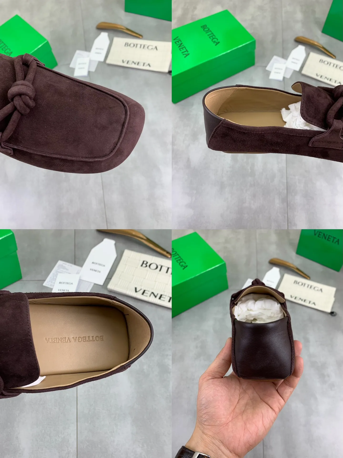 Factory price P760💰Top quality (genuine leather outsole series)💎💎💎 BOTTEGA VENETA official website synchronizes the latest model, top version of the highest version of BV business leather shoes in the market, accept material comparison, shoe type comparison, process comparison, practical and texture, versatile, suitable for any occasion, the more you look at it, the more flavorful it becomes. Pure hand-woven craftsmanship - upper material, imported original hand-woven calfskin - high-quality water-dyed sheepskin lining - original private model custom-made hand-made leather outsole -Size: female 35-39 (34 40 customized) male 39-44 (38 45 customized) Comes with original BV green box, complete packaging.